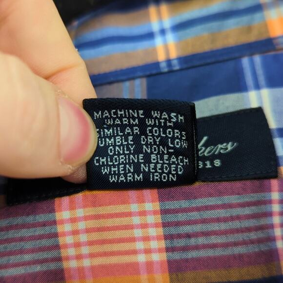 Brooks Brothers Shirt Mens Medium Casual Button Down Plaid Preppy Cotton Preppy - Picture 7 of 9